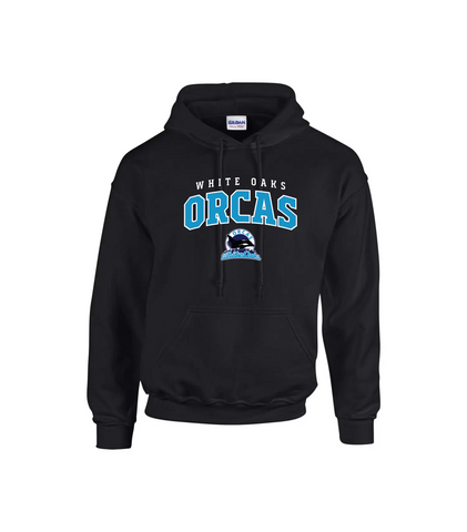 Gildan Heavy Blend Hooded Sweatshirt - Orcas Twill Logo