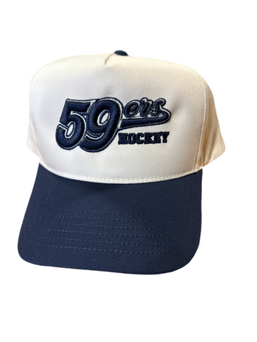 S&S FIVE PANEL TWILL CAP 8869 - 59ERS HOCKEY