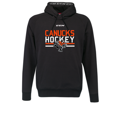 CCM FHO2TB TEAM FLEECE PULLOVER HOODIE ADULT - CANUCKS