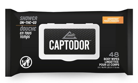 CAPTODOR SHOWER ON THE GO WIPES