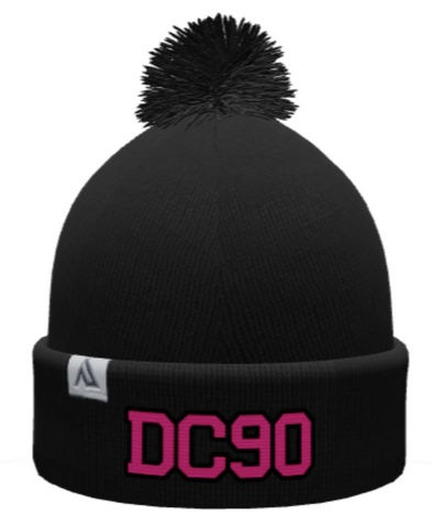 KNIT FOLD OVER POM-POM BEANIE - DANTE