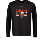 CCM TLS2RA LONG SLEEVE PREM TRAINING TEE - YOUTH