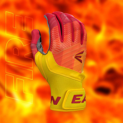 EASTON YOUTH WALK-OFF ETHOS BATTING GLOVES -FIRE-YWRD- MEDIUM