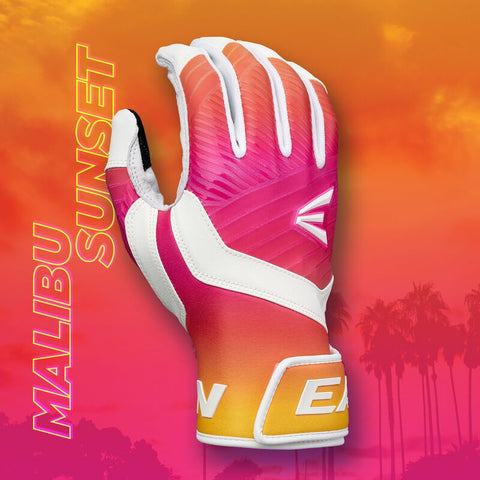 EASTON YOUTH WALK-OFF ETHOS BATTING GLOVES -MALIBUSUNSET- MEDIUM