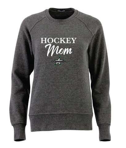 Womens Kruger Crew Neck Sweatshirt - Stars Hockey Mom